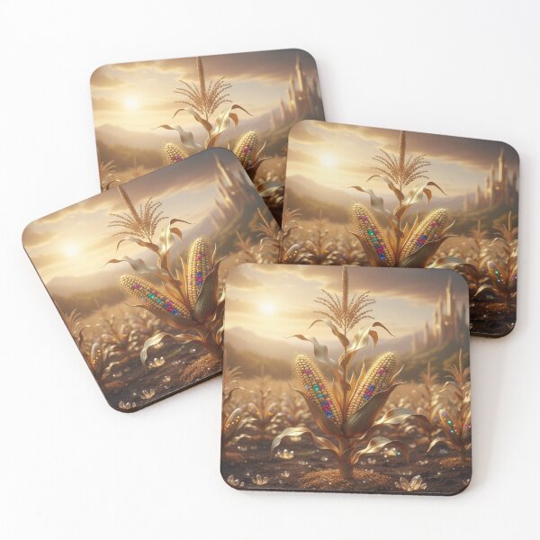 Item preview, Golden Harvest: Enchanted Cornfield with Gemstone Kernels designed and sold by Fatomfatom.