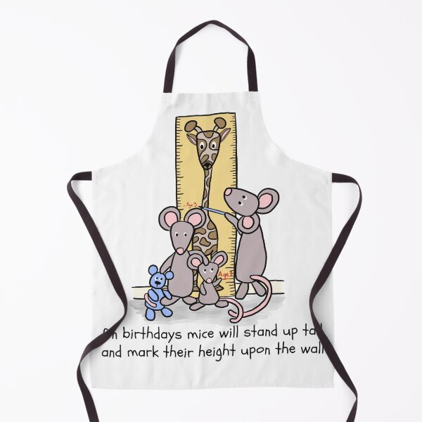 Item preview, Childrens illustration, whimsical mice measuring height on their birthdays. designed and sold by MondayMouse.