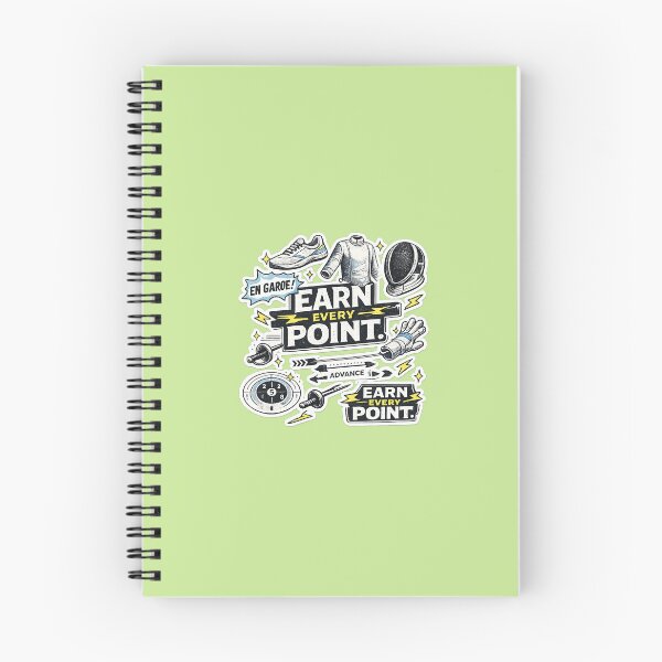 Item preview, Earn Every Point – Fencing Sticker Collage Icons designed and sold by ChillCharmStudio.