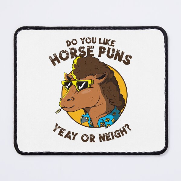 Item preview, Funny Horse pun retro design – Do you like horse puns yeay or neigh (on light colors) designed and sold by messy-nessie.
