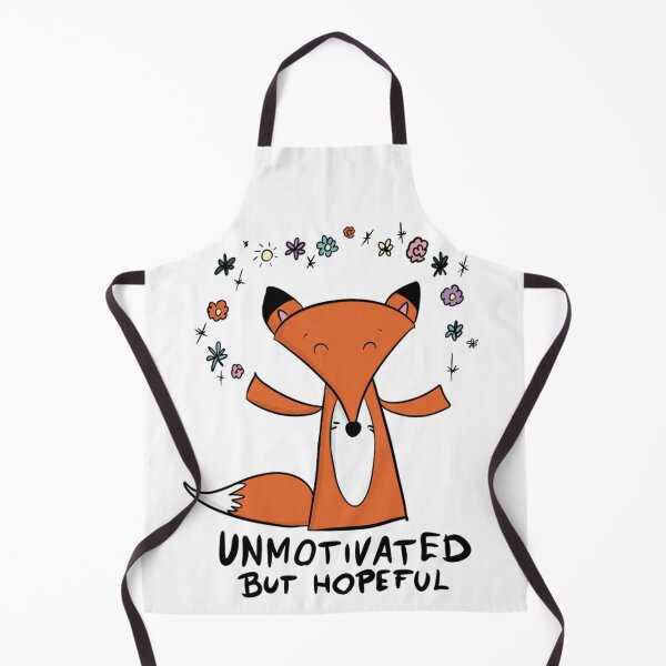 Item preview, Unmotivated But Hopeful - Cute Funny Fox designed and sold by DesignFreakArt.