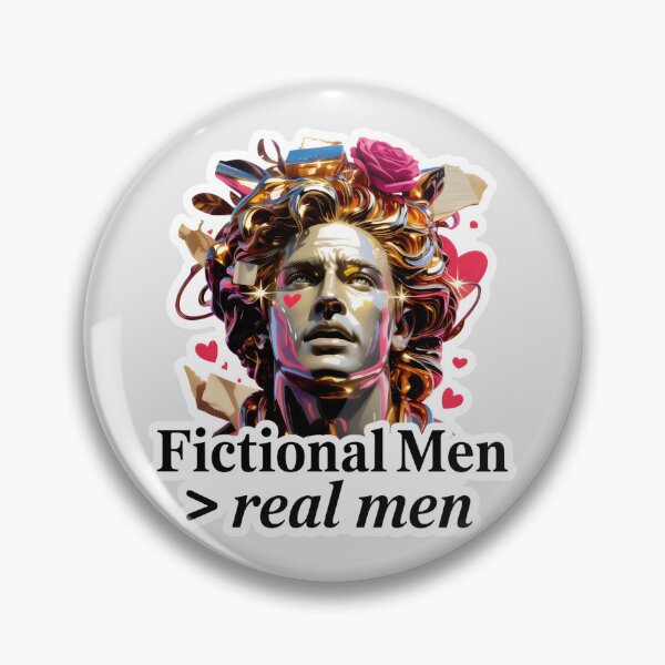 Item preview, Fictional Men Better Than Real Men Aesthetic Sculpture Art designed and sold by SplashTastic.
