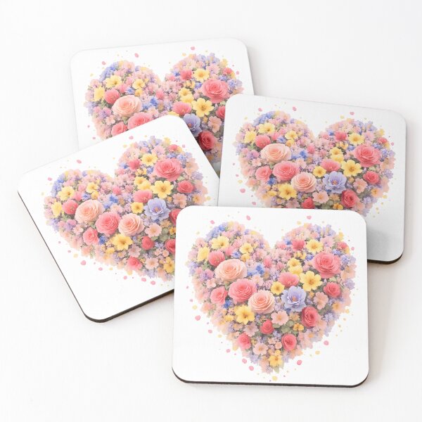 Item preview, Romantic Floral Heart – Love, Always designed and sold by Yomere.