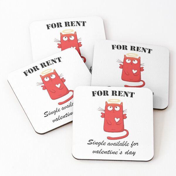 Item preview, Funny Red Cat Valentine's Day Single Gift designed and sold by Youscko.