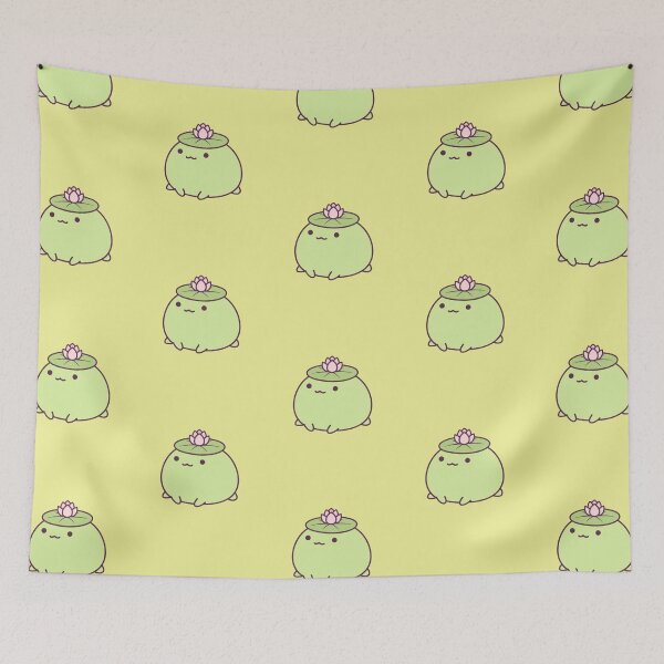 Item preview, Kawaii Frog Lotus Lily Pad designed and sold by Brielprints.