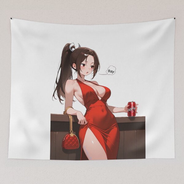 Item preview, Meme de anime de chica bebiendo refresco en Mai Bar, divertido e informal designed and sold by LaughingMan132.