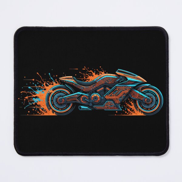 Item preview, Cyber Pulse Motorbike - Neon Speed Racer designed and sold by ImpactVibe.