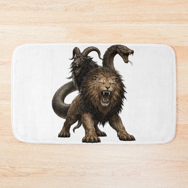 Item preview, Chimera Mythical Beast — Hybrid Monster of Ancient Legends designed and sold by AlexLineArt.