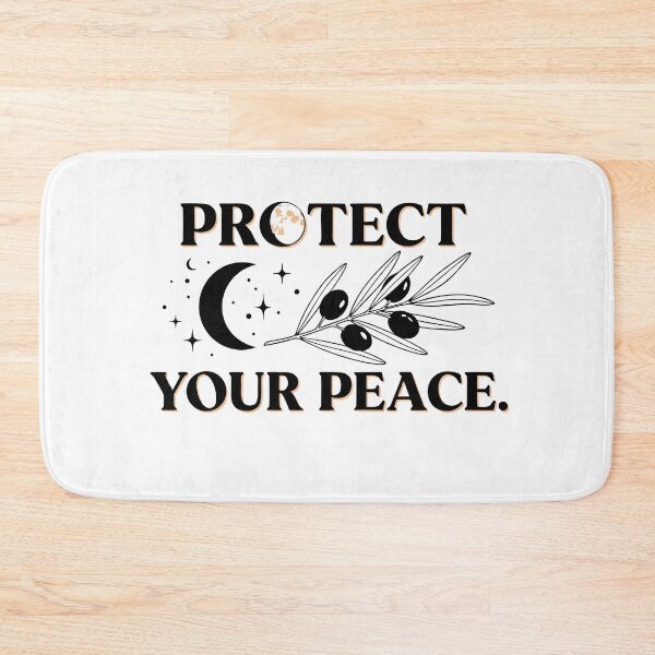 Item preview, Protect Your Peace Wellness T-Shirt, Inspirational Minimalist Moon and Olive Branch Graphic Tee, Serene Mental Health Awareness Apparel Gift. designed and sold by mantra2023.