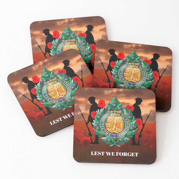Item preview, Argyll and Sutherland Highlanders Remembrance Lest we Forget designed and sold by Bootneckstore.