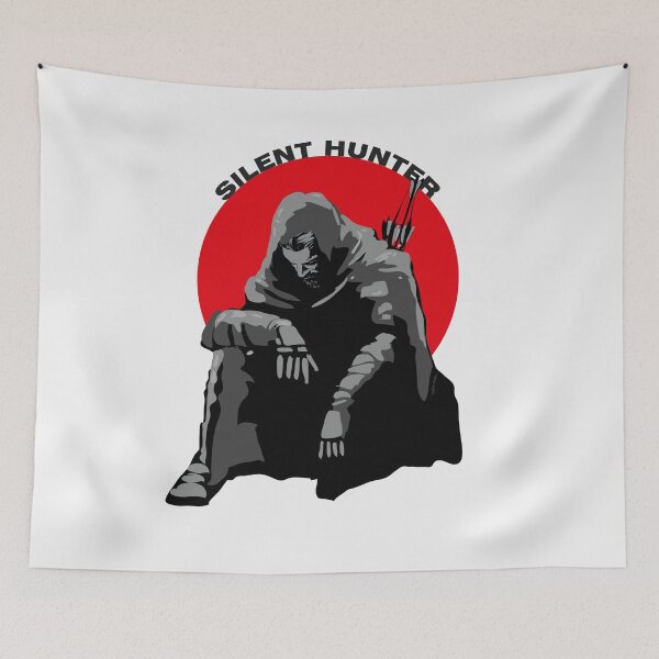 Item preview, Silent Hunter - Hooded Archer - Blood Moon Aesthetic designed and sold by SKETCHYANDGRAPHIC.