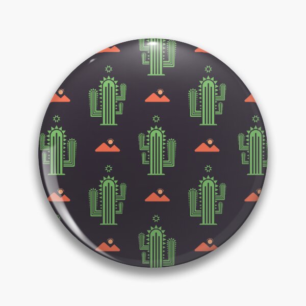 Aperçu de l'œuvre Motif désertique de cactus de l'Ouest sauvage créée et vendue par BWDecorPattern.