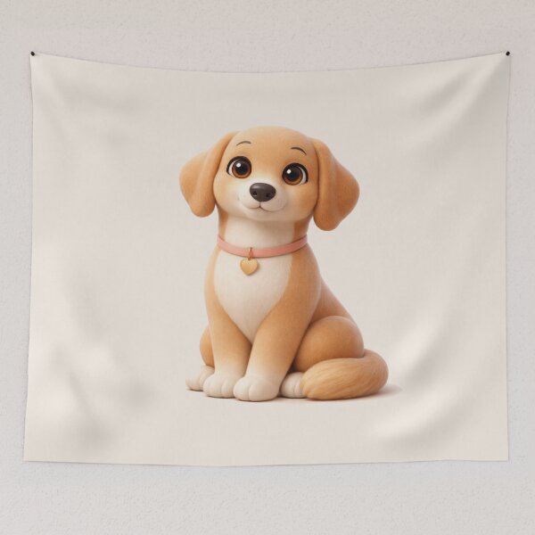 Item preview, Soft Dog Mom Comfort – Gentle Puppy 3D Art designed and sold by dogmomtees.