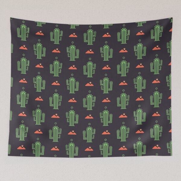 Item preview, Wild West Cactus Desert Pattern designed and sold by BWDecorPattern.
