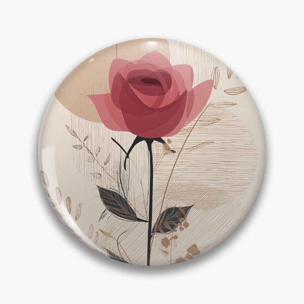 Item preview, Geometric rose Floral boho Composition designed and sold by lautir.