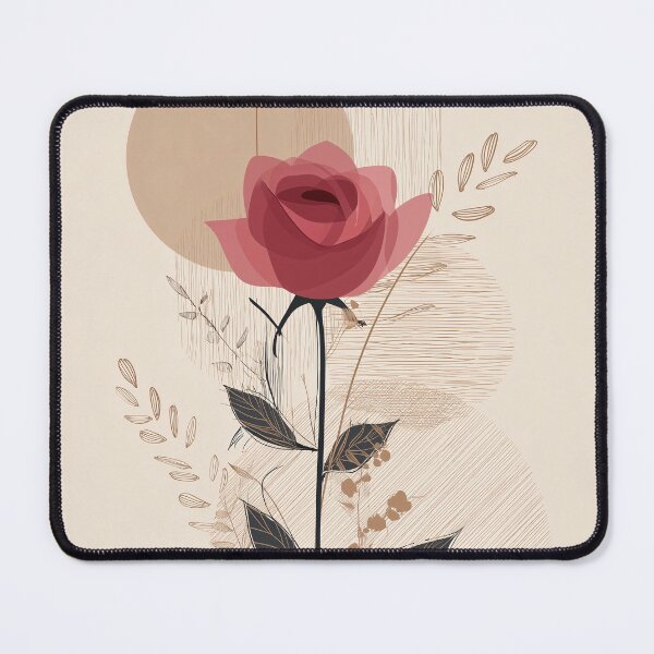 Item preview, Geometric rose Floral boho Composition designed and sold by lautir.