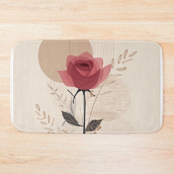 Item preview, Geometric rose Floral boho Composition designed and sold by lautir.