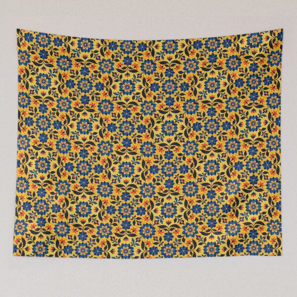 Item preview, Retro 70s Boho Folk Floral Pattern diagonal designed and sold by pASob-dESIGN.