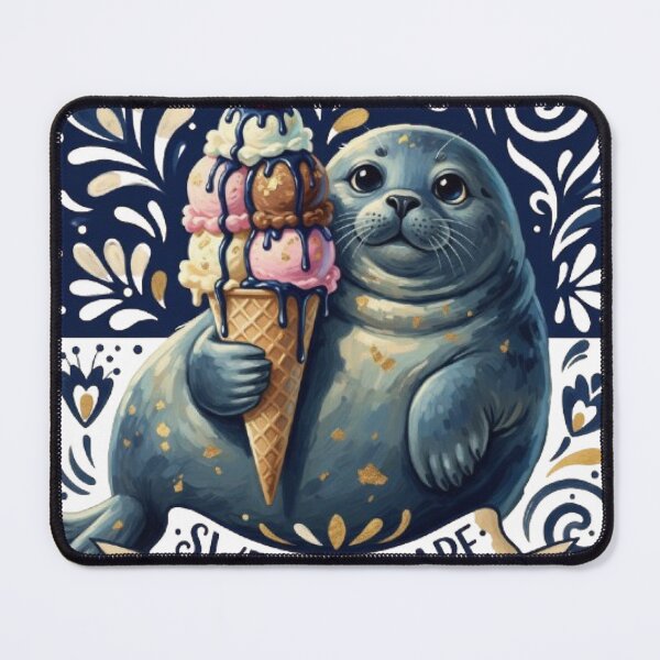 Item preview, Sweet Escape Seal Ice Cream Celebration designed and sold by MinimalistMint.