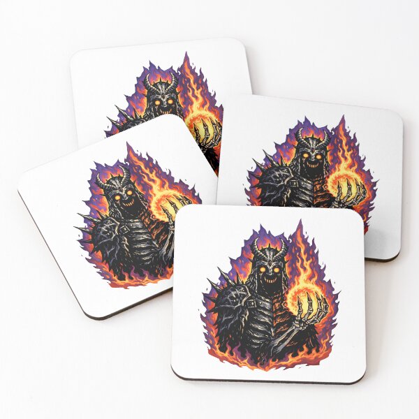 Item preview, Flame Demon Lord – Dark Fantasy Fire Skull Art designed and sold by Senkov.