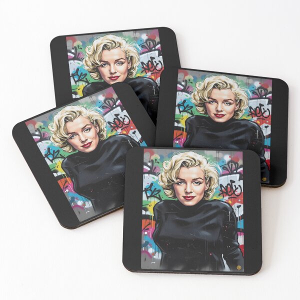 Item preview, Marilyn raffiti pop art portrait designed and sold by CessB.