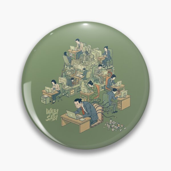 Item preview, Ukiyo-e style - Japanese people sitting too much? designed and sold by WABISABIMOMENTS.