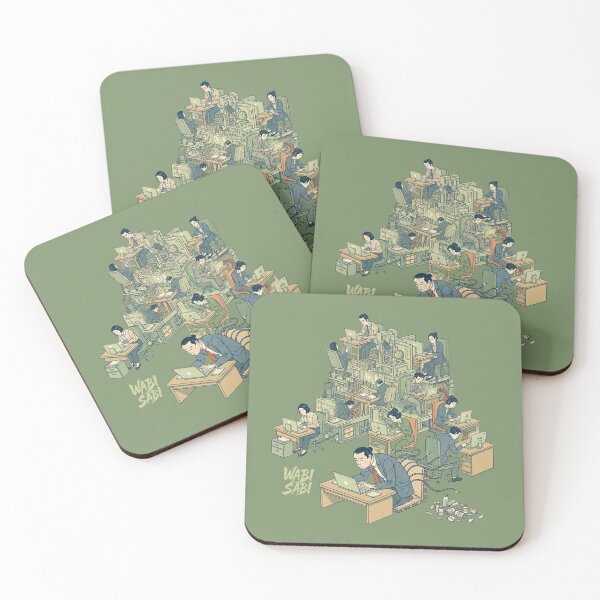 Item preview, Ukiyo-e style - Japanese people sitting too much? designed and sold by WABISABIMOMENTS.