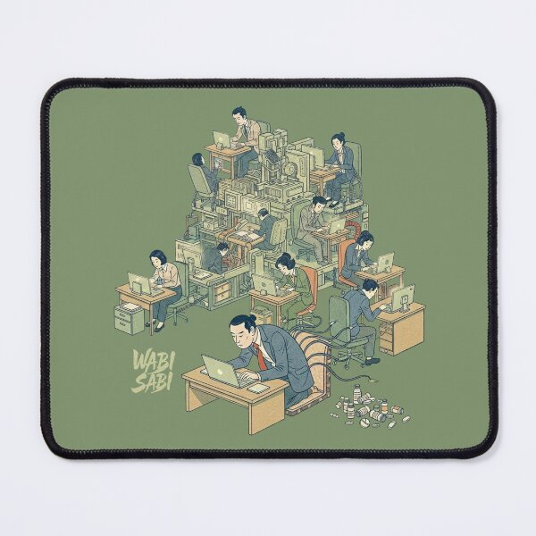 Item preview, Ukiyo-e style - Japanese people sitting too much? designed and sold by WABISABIMOMENTS.