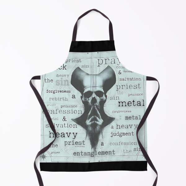 Item preview, Heavy Metal Skull Sketch Artwork Religious Accents designed and sold by Deniour.