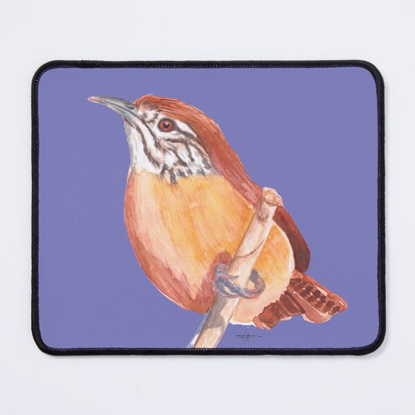 Item preview, Happy Wren bird watercolour painting designed and sold by art-elodie-g.