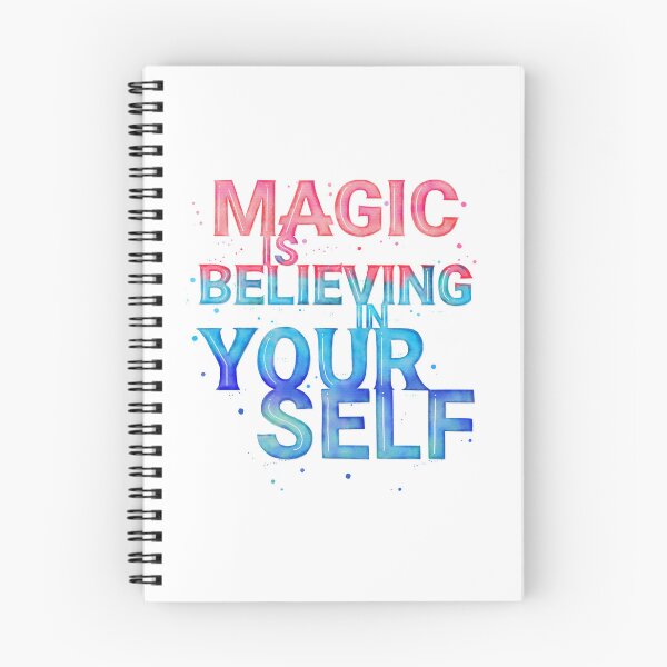 Item preview, Magic is Believing in Yourself. Motivational Quote designed and sold by Sandra Brezina.