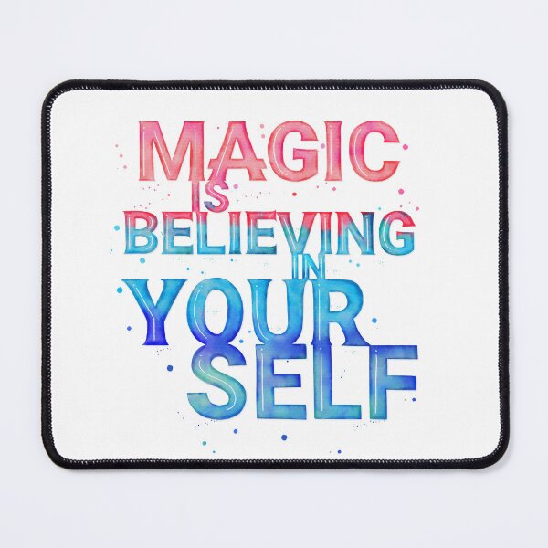 Item preview, Magic is Believing in Yourself. Motivational Quote designed and sold by Sandra Brezina.
