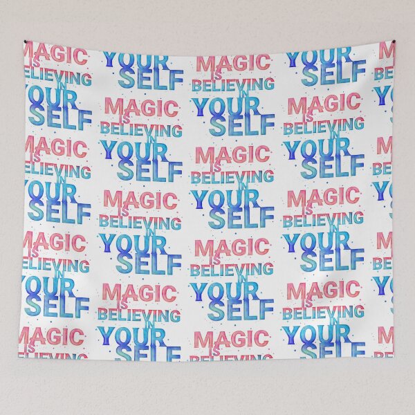Item preview, Magic is Believing in Yourself. Motivational Quote designed and sold by Sandra Brezina.