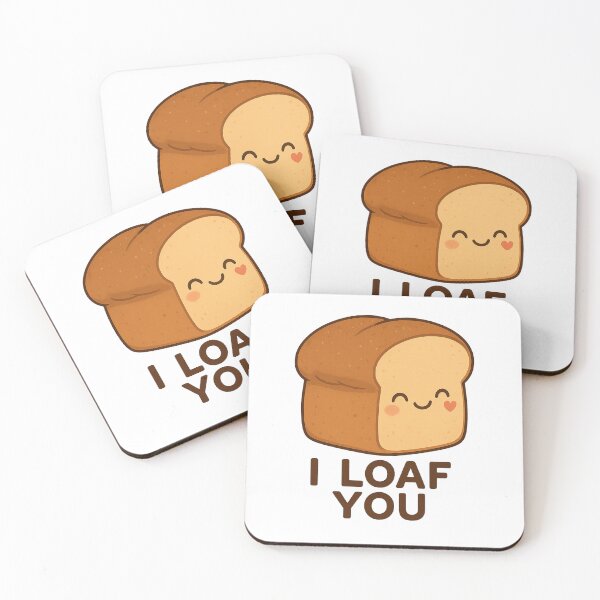 Item preview, I Loaf You - Cute I Love You Bread Loaf Love Pun designed and sold by Moons Studio.