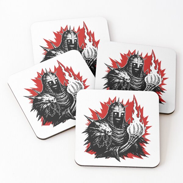 Item preview, Dark Knight of Flame – Gothic Skeleton Warrior Illustration designed and sold by Senkov.