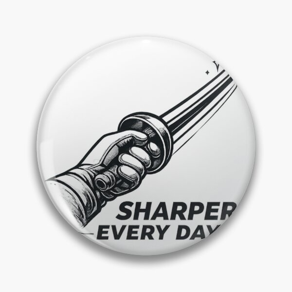 Item preview, Sharper Every Day – Fencing Foil Grip Arrow Motivation designed and sold by ChillCharmStudio.