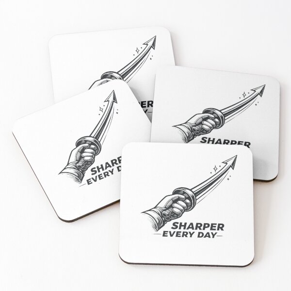 Item preview, Sharper Every Day – Fencing Foil Grip Arrow Motivation designed and sold by ChillCharmStudio.