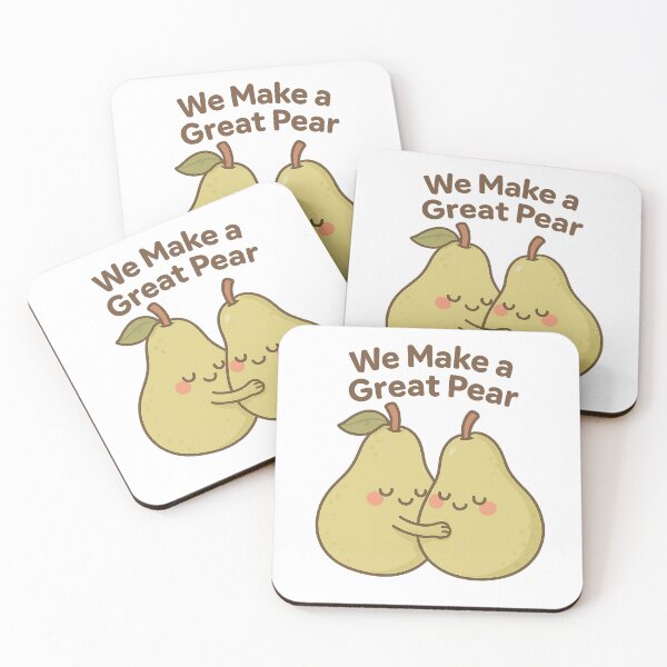 Item preview, We Make A Great Pear - Cute Pear Couple Love Pun designed and sold by Moons Studio.