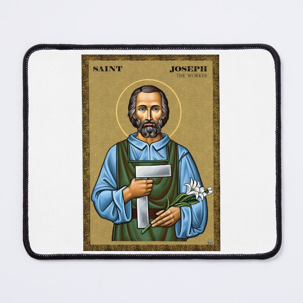 Item preview, Saint Joseph the worker catholic icon new designed and sold by ikonesrb.