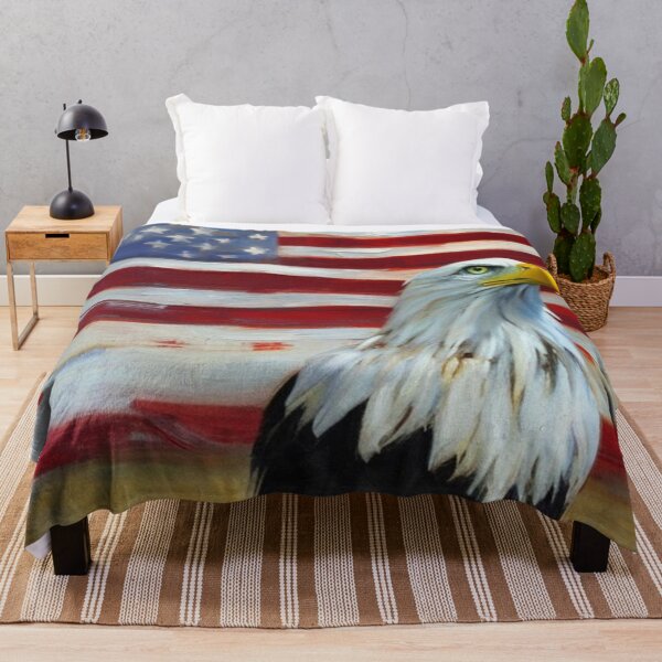 Item preview, Patriotic Bald Eagle Close Up Art for Independence Day Americans designed and sold by WildStroke.
