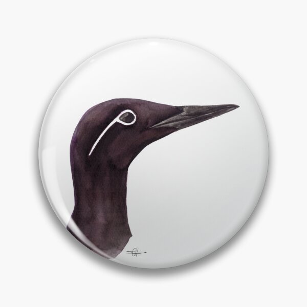 Item preview, Guillemot bird watercolour painting designed and sold by art-elodie-g.