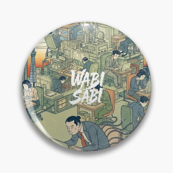 Item preview, Ukiyo-e style - Japanese people sitting too much? - BG designed and sold by WABISABIMOMENTS.