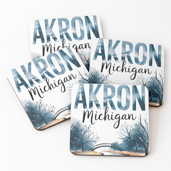 Item preview, Akron, Michigan, Akron MI, Akron Michigan designed and sold by MoMidoStore.