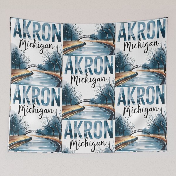 Item preview, Akron, Michigan, Akron MI, Akron Michigan designed and sold by MoMidoStore.