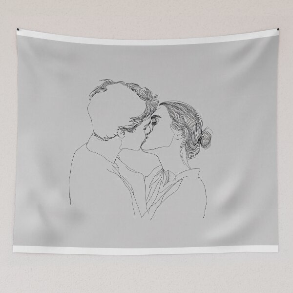 Item preview, Couple in a Tender Kiss designed and sold by lautir.
