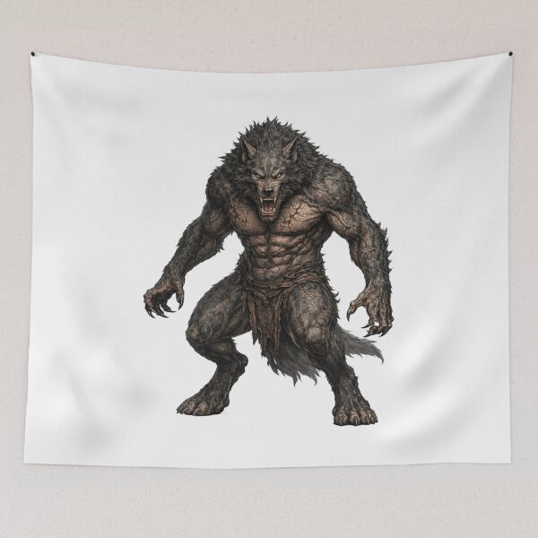 Item preview, Werewolf Mythical Beast — Ferocious Shape-Shifting Creature designed and sold by AlexLineArt.