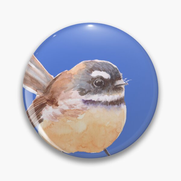 Item preview, Friendly Fantail bird watercolour painting designed and sold by art-elodie-g.
