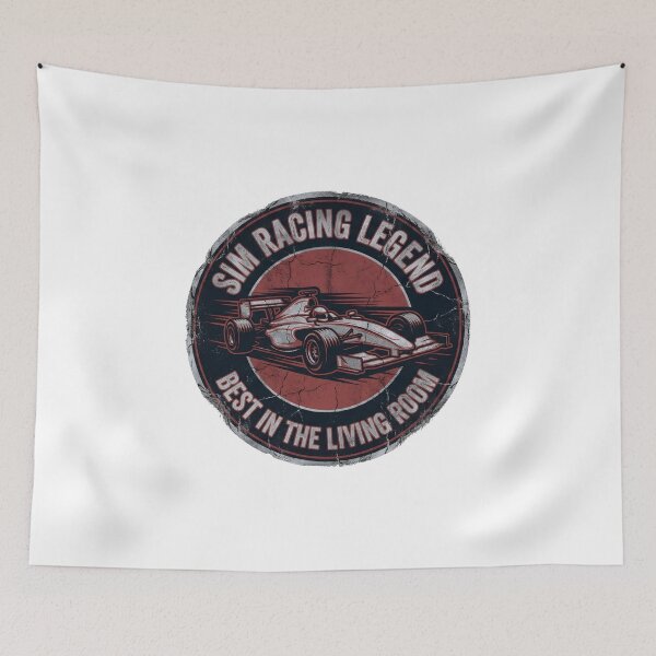 Item preview, Sim Racing Legend Best In The Living Room Red Badge designed and sold by Fenay Designs.