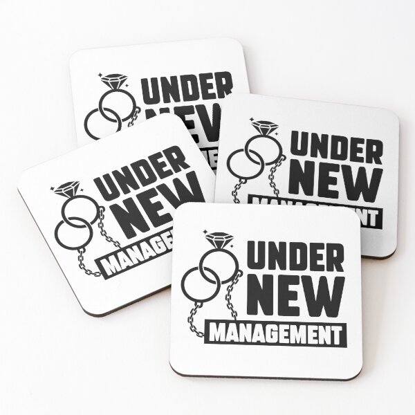 Item preview, Under New Management – Funny Groom Wedding Shirt designed and sold by Avara-Creative.