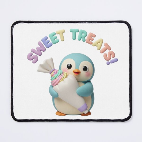 Item preview, Sweet Treats Pastel Penguin Confectionary Mascot designed and sold by MinimalistMint.
